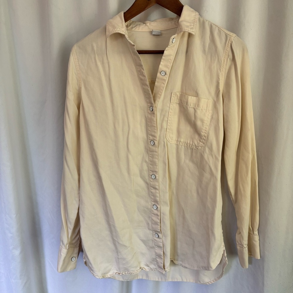 Old Navy Light Cream Button Down Shirt